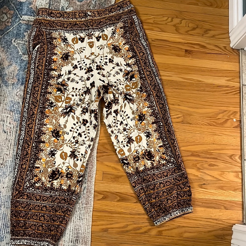 Linen blend Anthropologie pants size 14